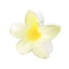 Pince à Cheveux - Fleur Hawaienne - Blanc