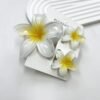 Ensemble de pinces à cheveux en forme de fleur - Gris-Jaune