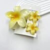 Ensemble de pinces à cheveux en forme de fleur - Jaune