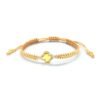 Bracelet porte-bonheur en forme de trèfle à quatre feuilles - Doré